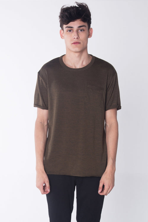 Relaxed Fit Tee With Pocket Detail