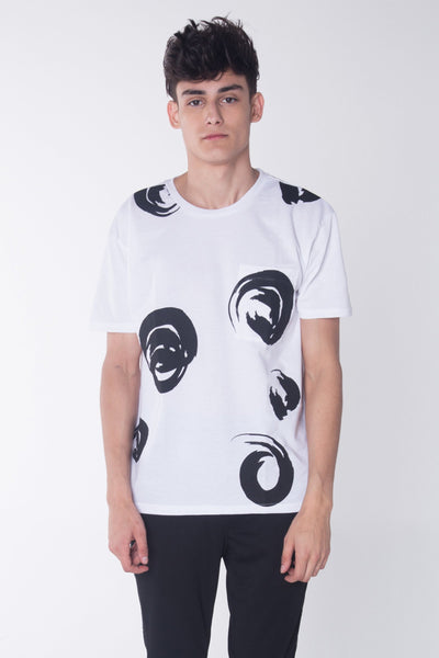 Relaxed Fit Tee With All Over Print