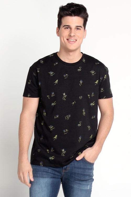 Relaxed Fit Tee With All-Over Print