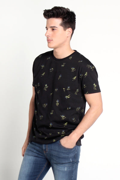 Relaxed Fit Tee With All-Over Print