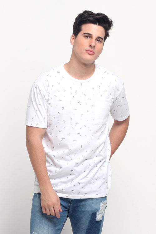 Relaxed Fit Tee With Pocket Detail