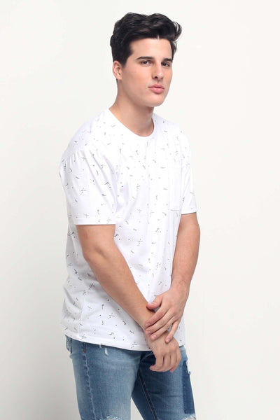 Relaxed Fit Tee With Pocket Detail