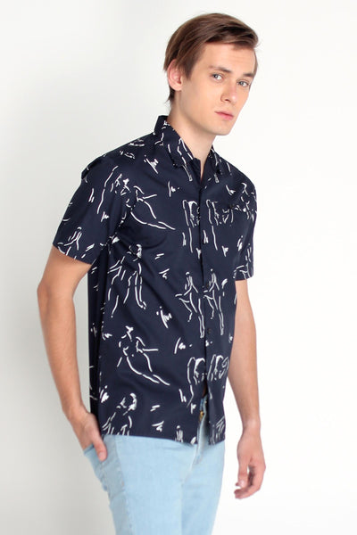 Poplin Shirt With All-Over Print