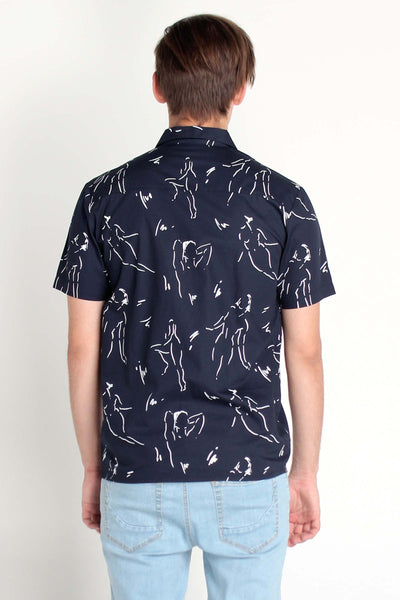 Poplin Shirt With All-Over Print