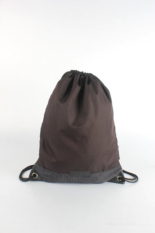 Drawstring Backpack with Patch