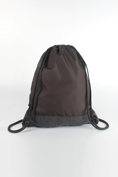 Drawstring Backpack with Patch