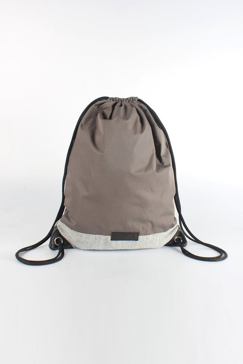 Drawstring Backpack with Patch