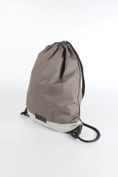 Drawstring Backpack with Patch