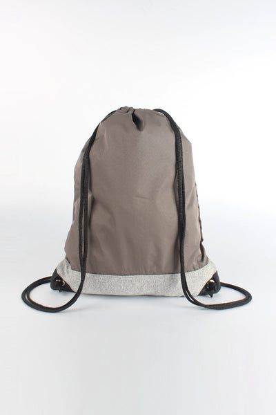 Drawstring Backpack with Patch