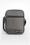 Canvas Sling Bag with Zippered Pocket