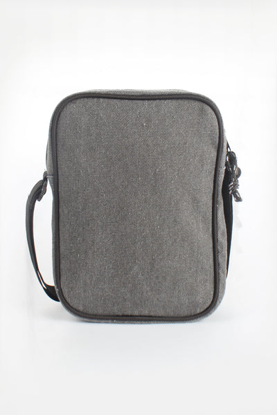 Canvas Sling Bag with Zippered Pocket