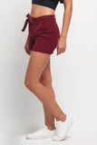High Waist Fashion Shorts With Self-Fabric Belt