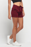High Waist Fashion Shorts With Self-Fabric Belt