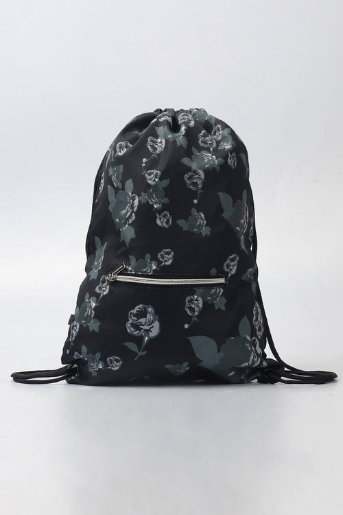 Drawstring Backpack With All-Over Floral Print