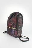Drawstring Backpack with All-Over Floral Print