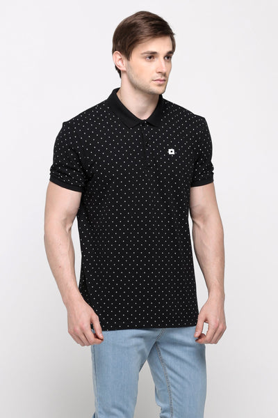 Polo Shirt With All-Over Print