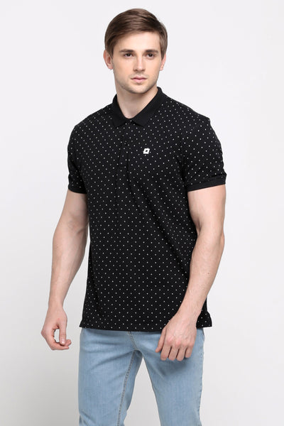 Polo Shirt With All-Over Print