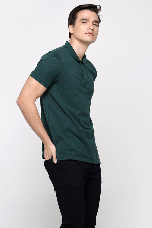 Polo Shirt With All-Over Print