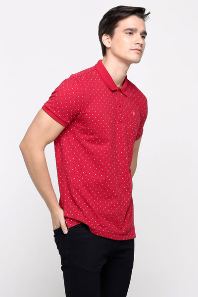Polo Shirt With All-Over Print