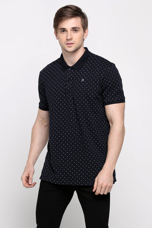 Polo Shirt With All-Over Print
