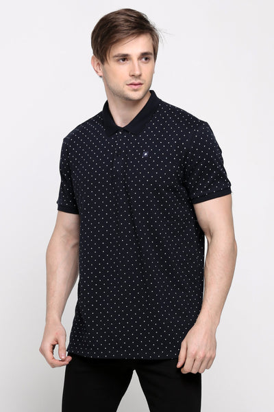 Polo Shirt With All-Over Print