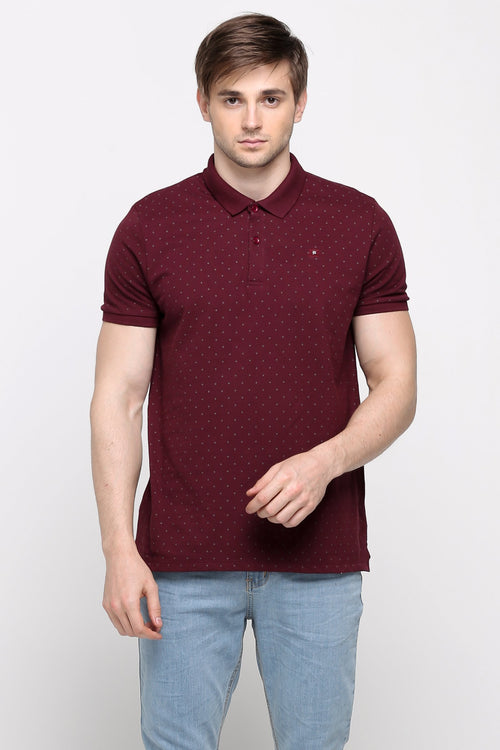 Polo Shirt With All-Over Print