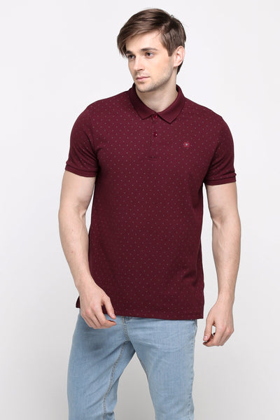 Polo Shirt With All-Over Print