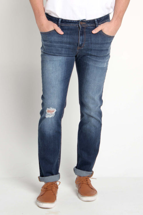 Mid Rise 5-Pocket Jeans