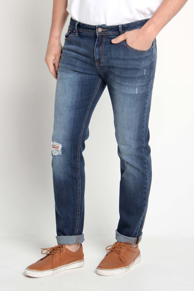 Mid Rise 5-Pocket Jeans