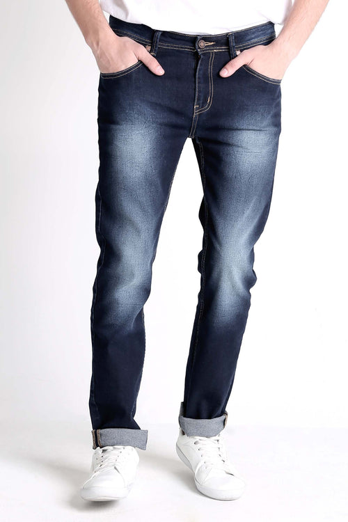 Mid Rise 5-Pocket Jeans With Zipper Fly