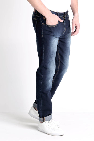 Mid Rise 5-Pocket Jeans With Zipper Fly