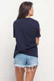 Boyfriend Fit Tee With Embroidery