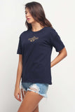 Boyfriend Fit Tee With Embroidery
