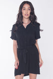 The Dress Code Regular Length Shirt Dress With Pocket Detail