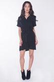 The Dress Code Regular Length Shirt Dress With Pocket Detail