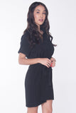 The Dress Code Regular Length Shirt Dress With Pocket Detail