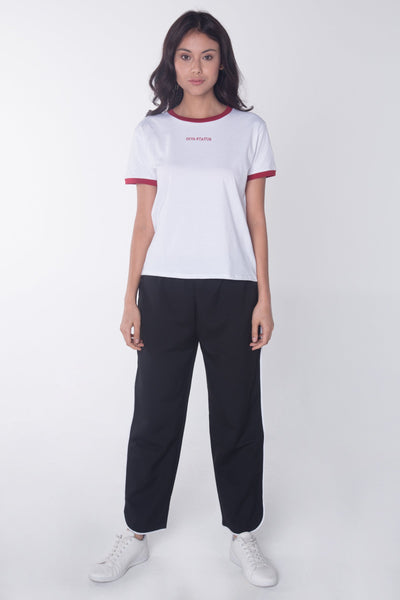 Semi Fit Tee With Embroidery