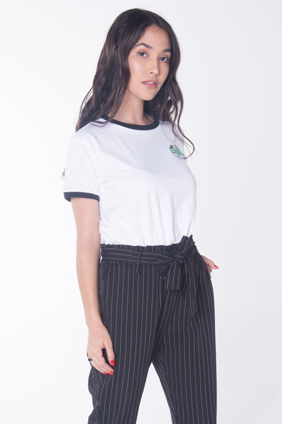 Semi Fit Tee With Embroidery
