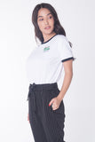 Semi Fit Tee With Embroidery