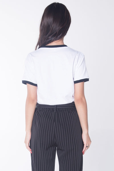 Semi Fit Tee With Embroidery