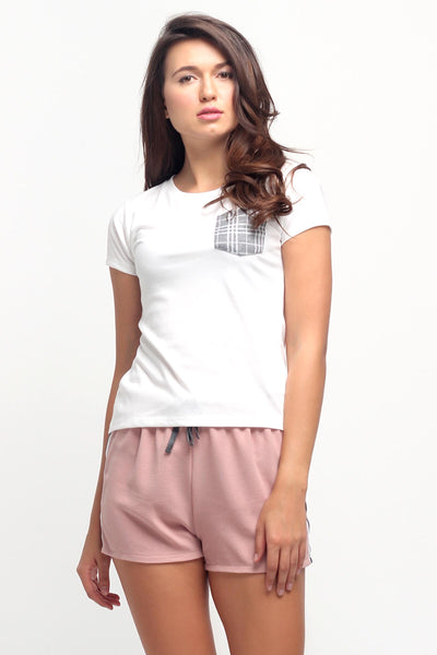 Semi Fit Tee With Pocket Detail