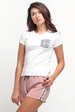 Semi Fit Tee With Pocket Detail