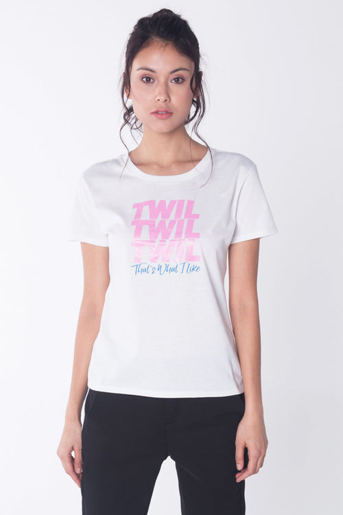 Semi Fit Tee With Graphic Print