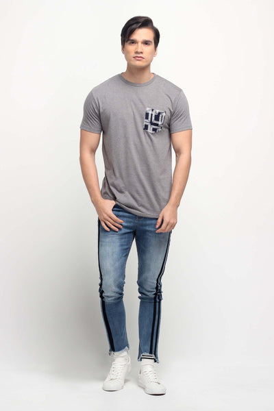 Semi Fit Tee With Pocket Detail