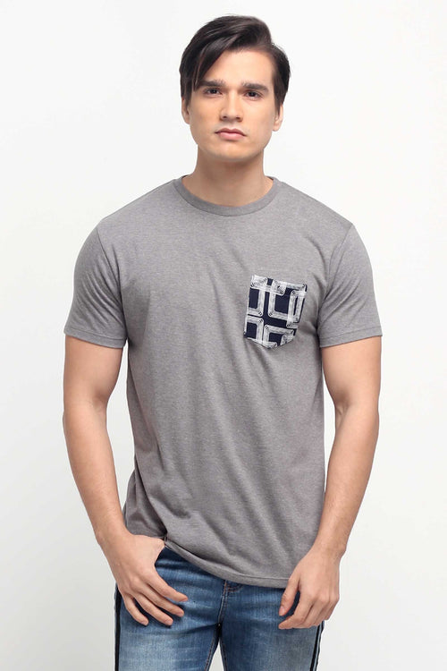 Semi Fit Tee With Pocket Detail