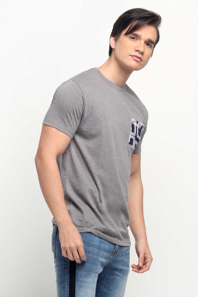 Semi Fit Tee With Pocket Detail