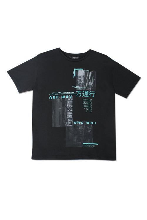 Relaxed Fit Tee With Graphic Print
