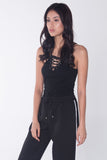 Fitted Camisole With Lace-Ups