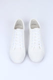 Men's Synthetic Leather Lace-Up Sneakers