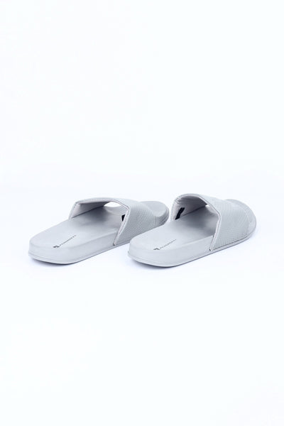 Rubber Sliders With Textured Strap Detail